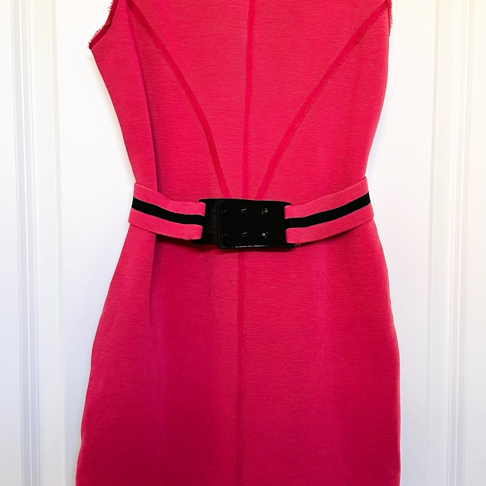 FENDI Pink Dress with Black Belt